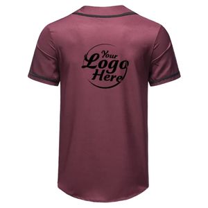 Logo personnalisé hot new men slim-fit sport T-shirt Europe et les États-Unis décontracté séchage rapide chemise de baseball à manches courtes - Product Image 6