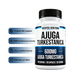 Suplementos a granel Oem personalizado Crecimiento muscular Suplemento dietético Planta pura Ajuga Turkestanica Extracto Turkesterona Cápsulas - Product Image 1