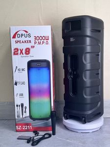 Altoparlanti DJ <span class=keywords><strong>Karaoke</strong></span> Wireless per Feste all'Aperto di Alta Qualità con Luce LED RGB, Doppio Altoparlante da 8 Pollici, Bassi Potenti, Batteria da 3000mAh e Microfono - Product Image 6