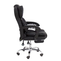 Fauteuil de bureau ergonomique inclinable en gros avec dossier pivotant réglable en hauteur et structure métallique pour atelier et chambre à coucher