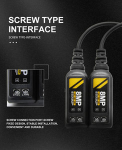 Sistema de Seguridad CCTV AHD/CVI/TVI/CVBS, <span class=keywords><strong>Balun</strong></span> de Video de 8MP, Transmisión de 400m, Accesorios de <span class=keywords><strong>Balun</strong></span> Pasivo BNC y RJ45 - Product Image 2