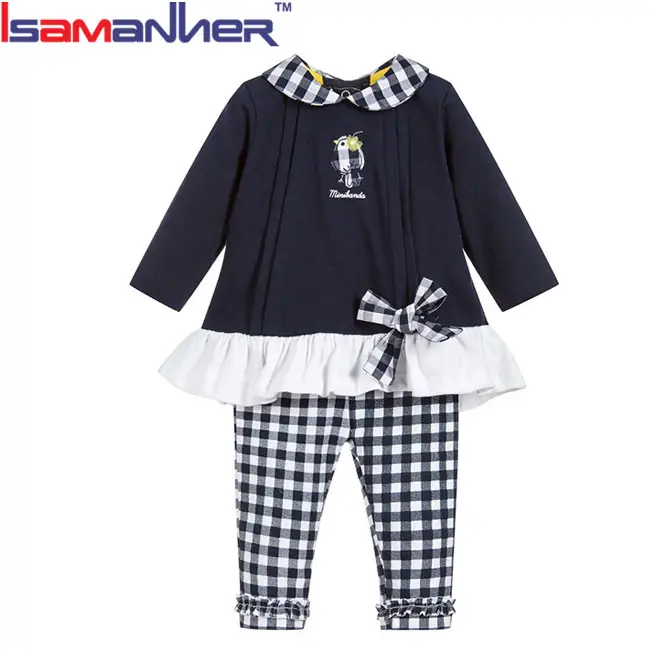 Del bambino del bambino outfit set 100% cotone vestiti del bambino prezzo all'ingrosso