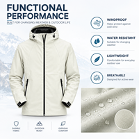 Veste softshell légère à capuche pour homme, coupe-vent imperméable, personnalisable OEM ODM