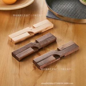 Sous-plat pliable en bois massif en forme de X pour la cuisine, design moderne, origine Shandong - Product Image 1