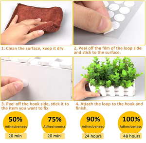 Fabrieksprijs Gestanst Zelfklevende Haak En Lus Dots Sterke Zelfklevende Kwaliteit Gratis Monster Beschikbaar - Product Image 6