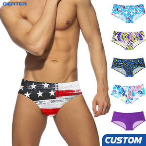 Traje de Baño Personalizado con Logotipo para Hombre, Bikini <span class=keywords><strong>Sexy</strong></span> con Estampado de Dibujos Animados, Sublimación, Bañador Masculino para Playa - Product Image 1