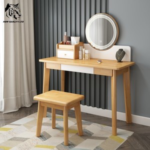 chinese supplier low cost customized large stock ready to ship <b>mirror</b> dresser new fashion bedroom furniture wood lighted dresser - Product Image 5