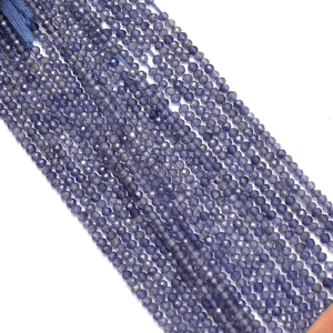 AAA ลูกปัด iolite เหลี่ยมเพชรพลอยขนาดเล็ก2มม.-2.5มม. เส้นใยขนาด13นิ้ว | ลูกปัดอัญมณีกึ่งมีค่าสีฟ้า iolite สำหรับเครื่องประดับ - Product Image 2