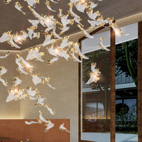 Fabricant professionnel de luminaires suspendus modernes et luxueux pour l'intérieur, décoration de grande taille, hôtel, hall, bar, restaurant, lampe LED, lustre