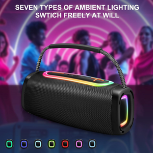 Tws bluetooth Hifi Soundbox Round Shower Outdoor <b>Wireless</b> Subwoofer Waterproof Portable Speaker - Product Image 2
