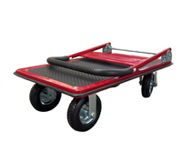 Chariot à main industriel de 300 kg, plate-forme, chariot à main, chariot pliable à quatre roues pour utilisation en entrepôt, provenant d'une usine OEM