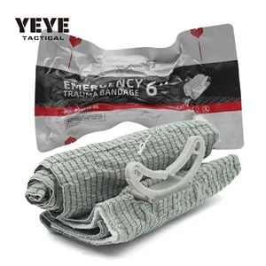 Viện trợ đầu tiên Kit y tế israeli Băng khẩn cấp Kit vendaje Para traumatismos đa chấn thương mặc quần áo 6inch đôi chân không kín