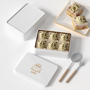 Boîte en Fer-Blanc Métal Blanc Or Argenté, Impression de Logo Personnalisé, 14*10*4.5 cm, Conteneur à Biscuits et Confiseries - Product Image 4