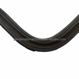 BANDA PARA CEJAS DE CANAL VACÍA DE CUERO GENUINO DE ALTA CALIDAD CON ACOLCHADO DURADERO Y BOTÓN DE BUCLE AJUSTABLE - Product Image 1