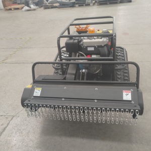 <span class=keywords><strong>Tondeuse</strong></span> à gazon télécommandée multifonctionnelle à chenilles, alimentée au diesel, 80cm 100cm 120cm, broyeur forestier, débroussailleuse à fléaux, vente chaude - Product Image 2