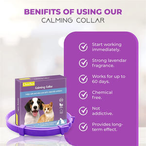 <span class=keywords><strong>Collar</strong></span> calmante de aceite impermeable ajustable de tendencia de nuevo producto, <span class=keywords><strong>collar</strong></span> de control antiladridos para perros y gatos - Product Image 3