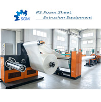 Nouvelle machine extrudeuse automatique de feuilles de mousse PS contrôlée par PLC, avec pompe et moteur, haute performance, écologique, facile à utiliser, marque SHUANGJI