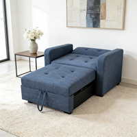 Fauteuil simple japonais personnalisé, éponge haute densité, canapé-lit simple, écologique, durable, pliable