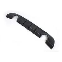 Diffuseur de pare-chocs arrière en fibre de carbone avec finition noire en carbone tissé sergé 3K pour BMW Série 3 E92 E93 325i 335i M-TECH 2005-2009
