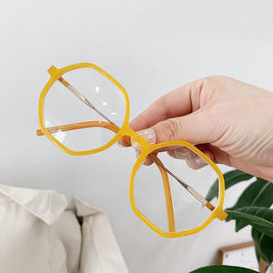Qianai – montures de lunettes hexagonales irrégulières pour hommes, monture complète, lentilles Ac, Anti Uv, Anti lumière bleue, tendance de la mode O4 8919 - Product Image 1