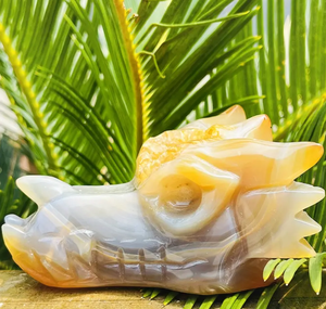 بيع بالجملة جيود Fanshi منحوت يدويًا أزرق Druzy Agate جودة عالية نحت العقيق الطبيعي للديكور المنزلي والهدايا - Product Image 5