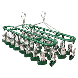 Stainless Steel Sock Drying Rack Rectangle Multi Clip Windproof Design Space Saving For Balcony Dormitory Use - Product Image 5