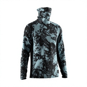 Wholesale Men's Fishing <b>Sun</b> <b>Shirt</b> with Integrated Mask Side Mesh Flexible Durable for Travel Camping - Product Image 1