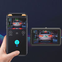 Caméra embarquée 1080P avec écran tactile LCD 4,3 pouces, double objectif, grand angle 150°, 12-24V, enregistreur vidéo de voiture avant/arrière, vision nocturne, garantie 1 an