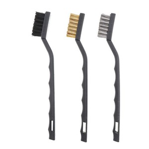 3 pcs mini dây Brushes Set <span class=keywords><strong>Nylon</strong></span> Brass dây thép không gỉ xe máy công cụ 3in1 hội thảo Bush <span class=keywords><strong>Kit</strong></span> - Product Image 3