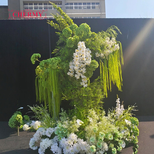Vente en gros usine de fausse <span class=keywords><strong>plante</strong></span> suspendue au plafond en fleurs artificielles, branche d'Amaranthus Caudatus en laine pour la décoration d'arche de mariage - Product Image 2