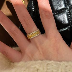 Pendientes de Plata de Ley S925 con Diseño de Espiga de Trigo, Ramas Doradas de Lujo, Hojas de Jade, Estilo Chino Moderno, Pulseras y Brazaletes con Diamantes de Paz - Product Image 5