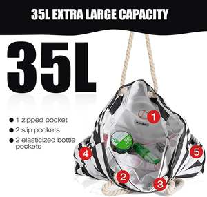 Échantillon gratuit Sac de plage tendance réutilisable en PVC holographique Logo personnalisé imprimé Sac de toilette tendance Sac de shopping imperméable Cadeau - Product Image 2