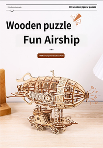 Avión Clásico de Madera, Juguete Educativo, Modelo de Rompecabezas DIY, Ofrece un Desafío de Construcción Relajante, Elegante Adorno Decorativo - Product Image 3