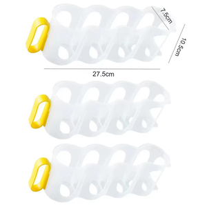 1pcs Eco-Friendly Stackable Plastic Kitchen Fridge Storage Box Beer Soda <b>Drink</b> Can & Bottle Organizer <b>Rack</b> Shelf for Home Use - Product Image 6