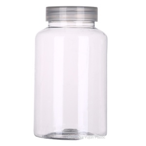 Bottiglia di plastica trasparente PET flacone per capsula pillola caramella reagente cosmetico in polvere solida medicina con coperchio a vite - Product Image 2