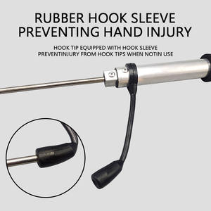Lance Crochet <span class=keywords><strong>Télescopique</strong></span> Mer Pêche Gaff Inoxydable Avec Corde Glace En Alliage D'aluminium Lance Crochet Tackle Pêche Gaff - Product Image 4
