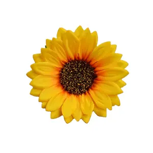 Têtes de Tournesol Artificielles Faux Tournesol pour Baby Shower Décoration de Mariage Bouquet de Mariée DIY Artisanat