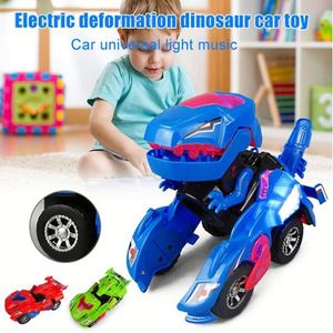 Voiture jouet transformable <span class=keywords><strong>dinosaure</strong></span> universelle B O avec lumière et musique - Product Image 2