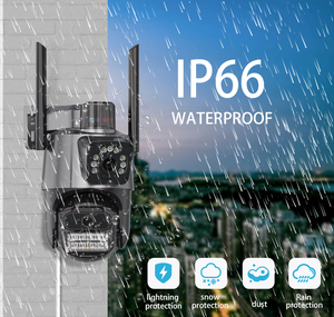 Icsee 8CH 6MP an ninh không dây hệ thống camera 8CH wifi ngoài trời PTZ Camera NVR Kit 6MP Wifi NVR ống kính kép hệ thống camera - Product Image 4