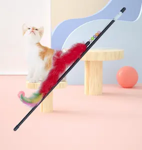 Colorful furry cat toys Pet supplies cat interactive toys have always been fun cat toys