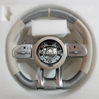 Pour Mercedes Benz AMG GT W204 W205 W213 W212 W220 W221 W222 Gle 63 C63 argent volant en Fiber de carbone accessoires de voiture personnalisés