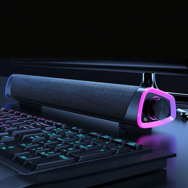 3D Smart Home Speaker, USB Auxiliary Interface Stereo Subwoofer, Suitable for Computer Music Players