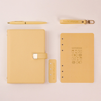 Gran oferta de papelería, Agenda personalizada, diario de cuero PU, planificador para niñas, cuaderno, juego de regalo