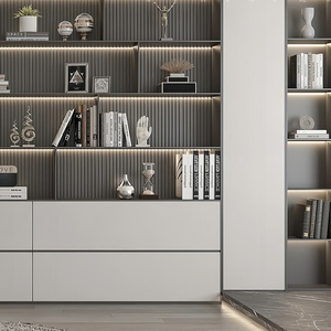 Libreria di Alta Qualità in Stile Industriale, Legno <span class=keywords><strong>Vintage</strong></span>, Ripiani Multipli con Design Spazioso, Bordi Lisci, Stile Moderno - Product Image 2