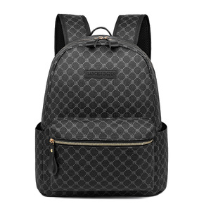 Lancejinpins <b>Backpack</b> Large Capacity 13 Inches <b>Laptop</b> Bag Plaid Pattern Neutral Gender Travel School Use - Product Image 1