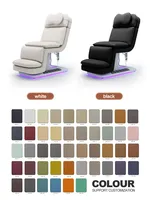 Table de massage électrique à 3 moteurs avec réglage en hauteur, revêtement en cuir PU, pour spa, thérapie faciale, usage commercial en salon