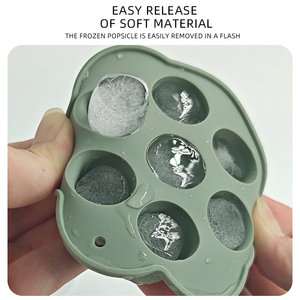 Moule à glaçons fleur en silicone souple sans BPA, compatible micro-ondes et lave-vaisselle, pour whisky, vente en gros - Product Image 4