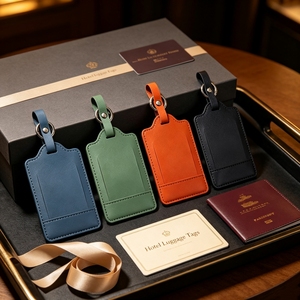<span class=keywords><strong>Étiquette</strong></span> de <span class=keywords><strong>bagage</strong></span> d'avion en cuir PU imprimée UV, ensemble de badges d'identification touristique pour le personnel de <span class=keywords><strong>cabine</strong></span> en transit, directement de l'usine - Product Image 1