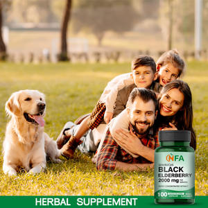 Suplemento OEM ODM Sambucus Black Saúco Extracto promueve la salud respiratoria y mejora el bienestar general Cápsulas de saúco - Product Image 6