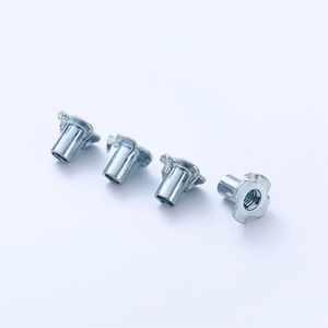 Kẽm mạ thép Neo mù Nut Captive chèn nhiệm vụ nặng nề Threaded gỗ chèn hạt bốn pronged TEE hạt - Product Image 5